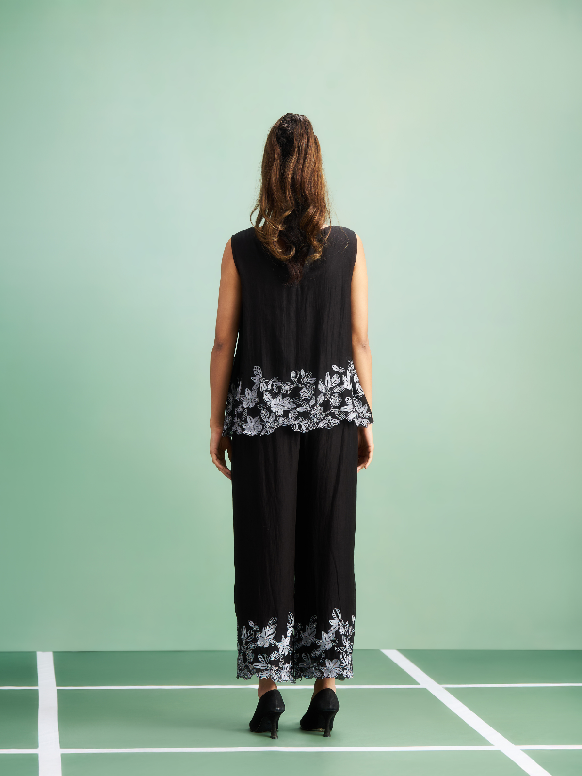 Black Tulip Coord Set