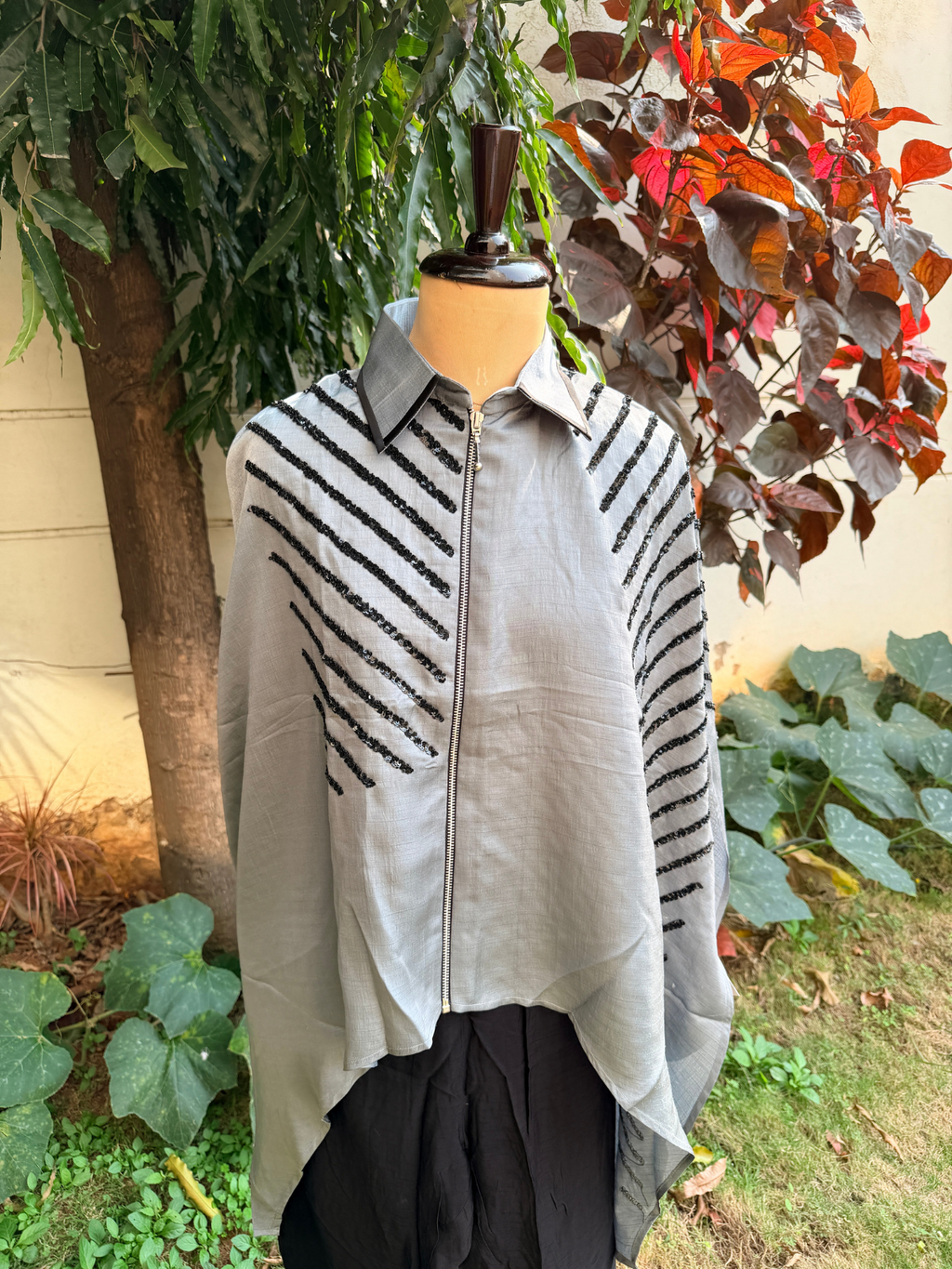 Grey Kaftan with Pants