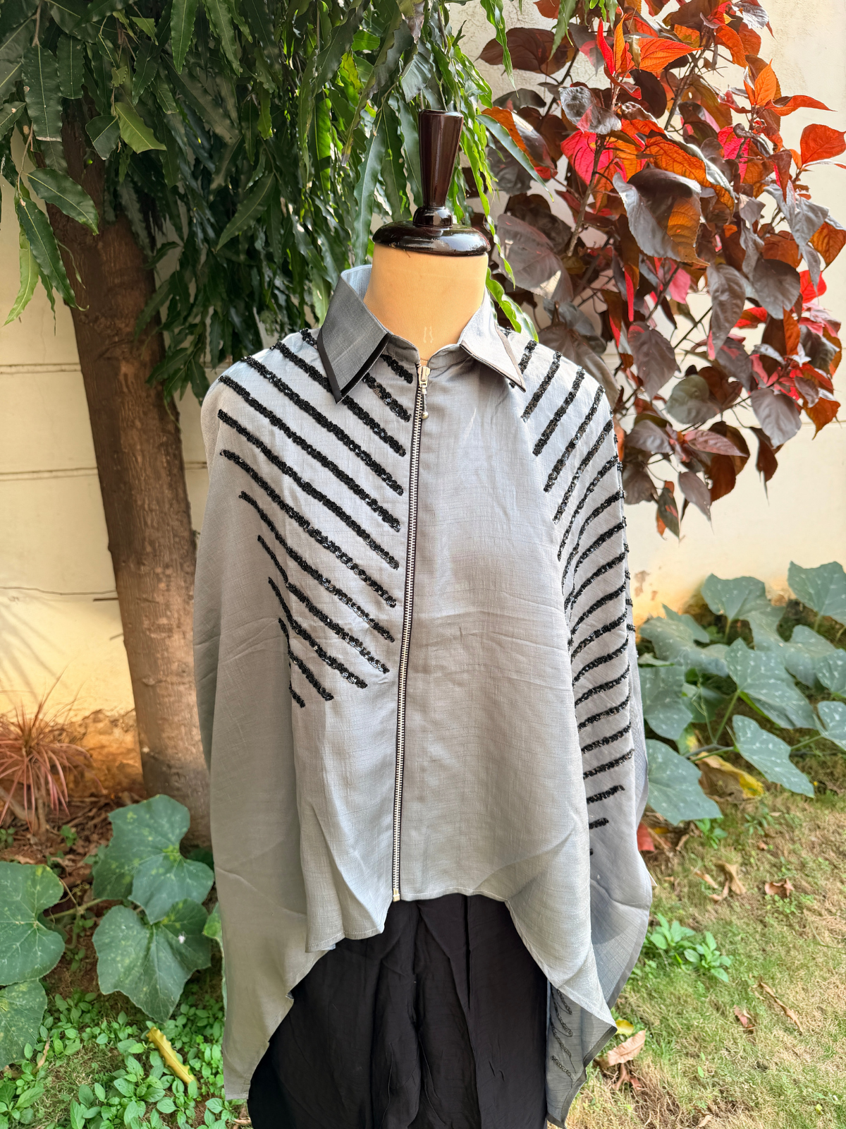 Grey Kaftan with Pants