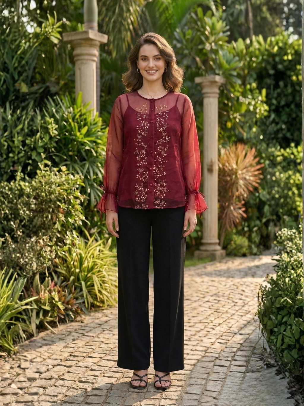 Crimson Veil Shirt