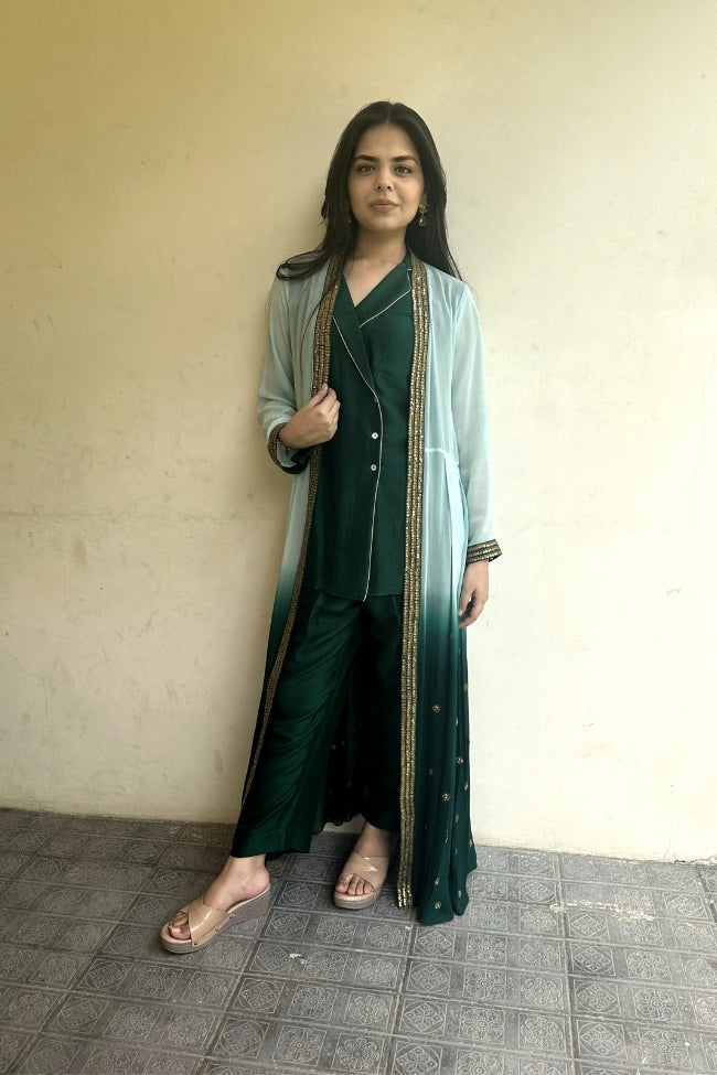 Sitara - Embroidered Challa Work Jacket Set