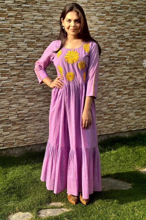 Tina - Lilac Summer Dress