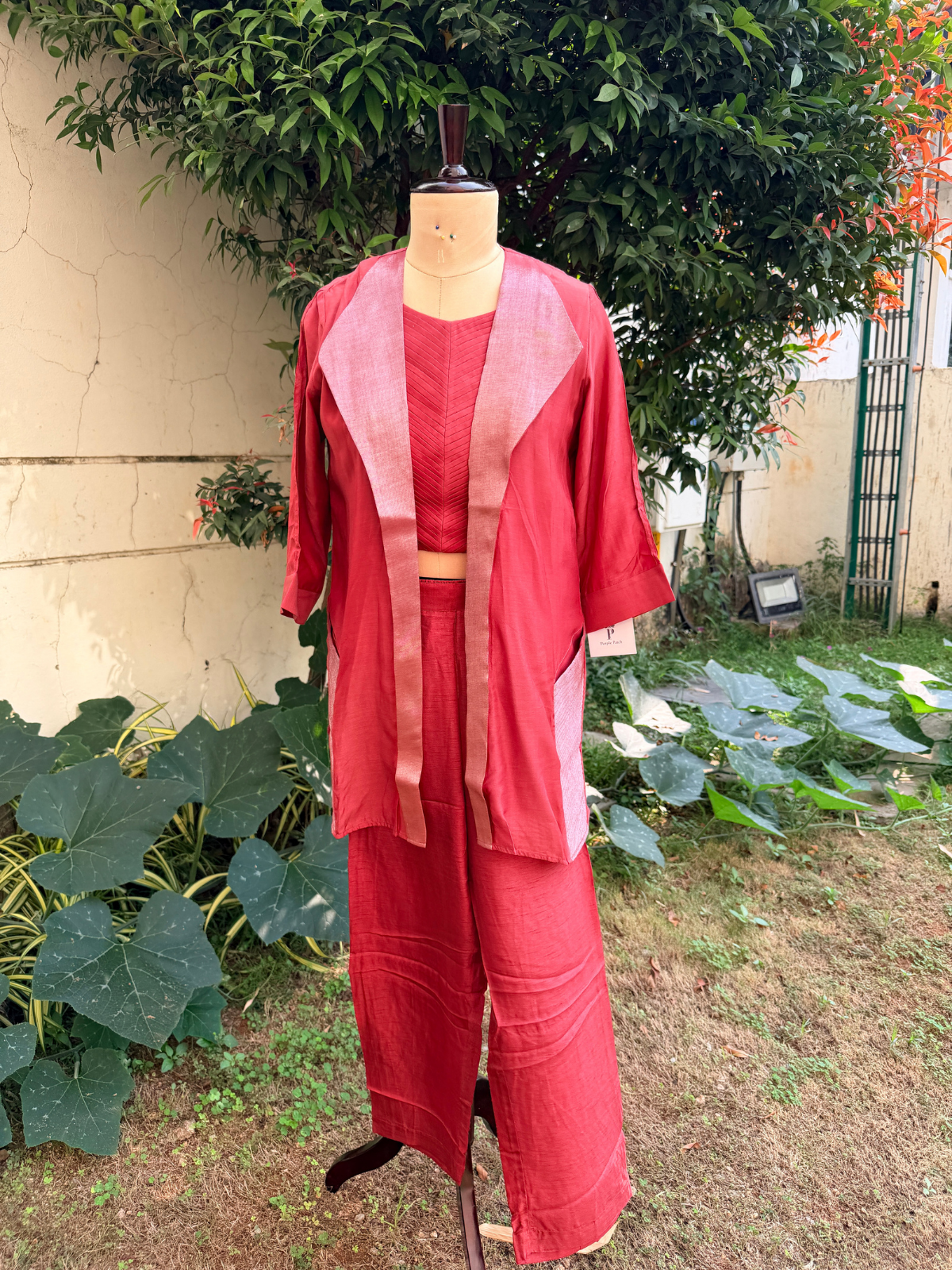 Dual Colored Blazer Set