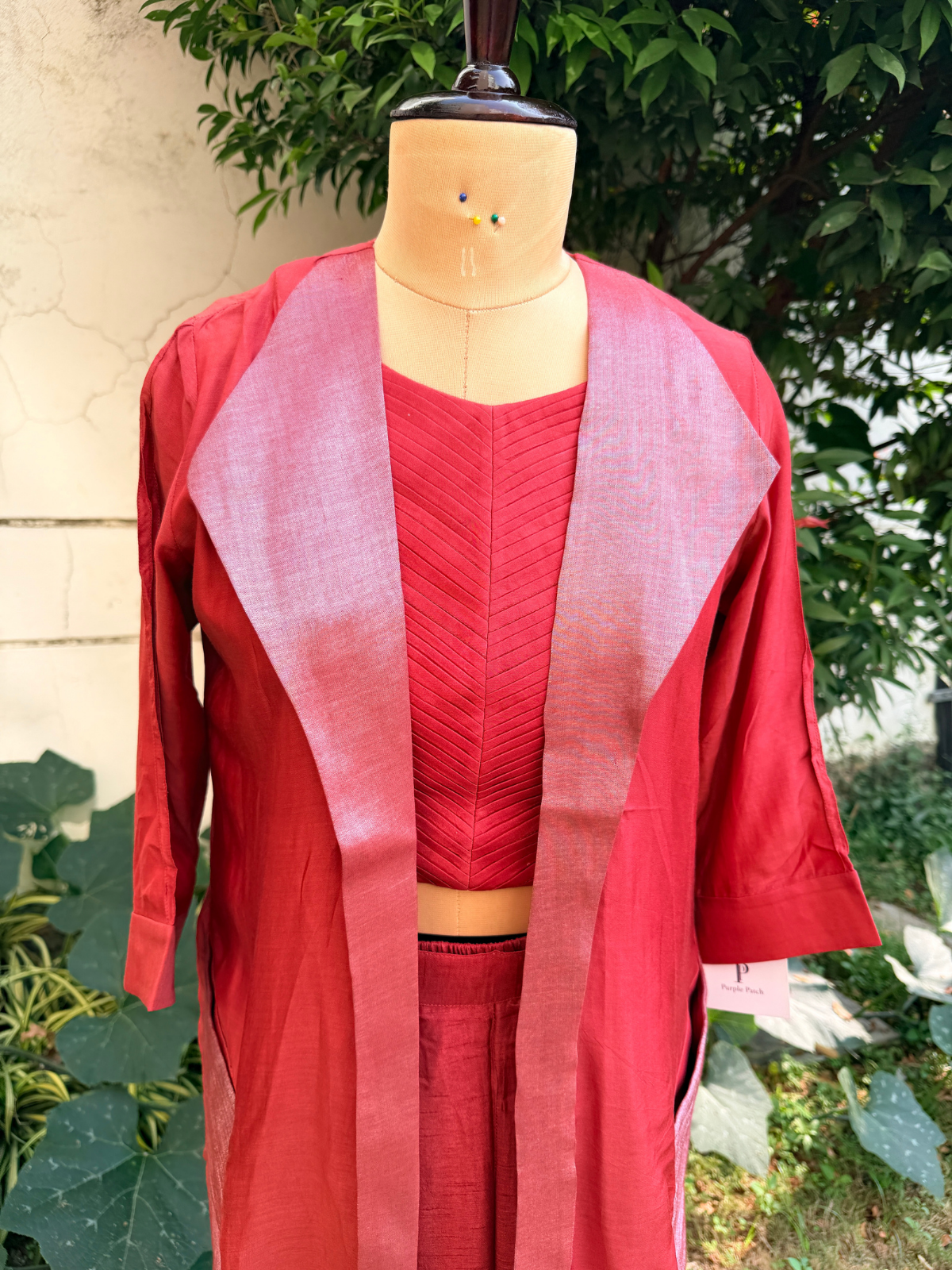 Dual Colored Blazer Set