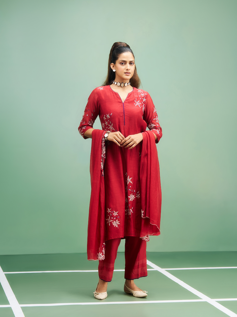 Hibiscus Kurta Set