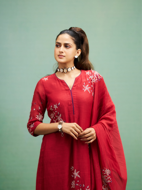 Hibiscus Kurta Set