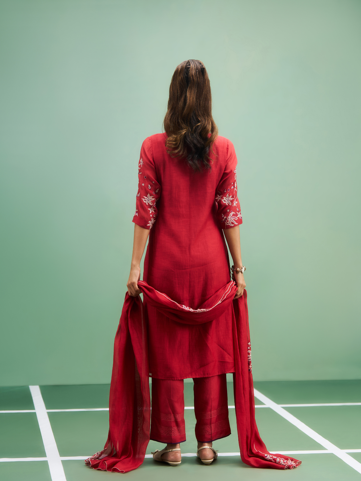 Hibiscus Kurta Set