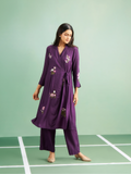 Lilac Overlap Kurta Set