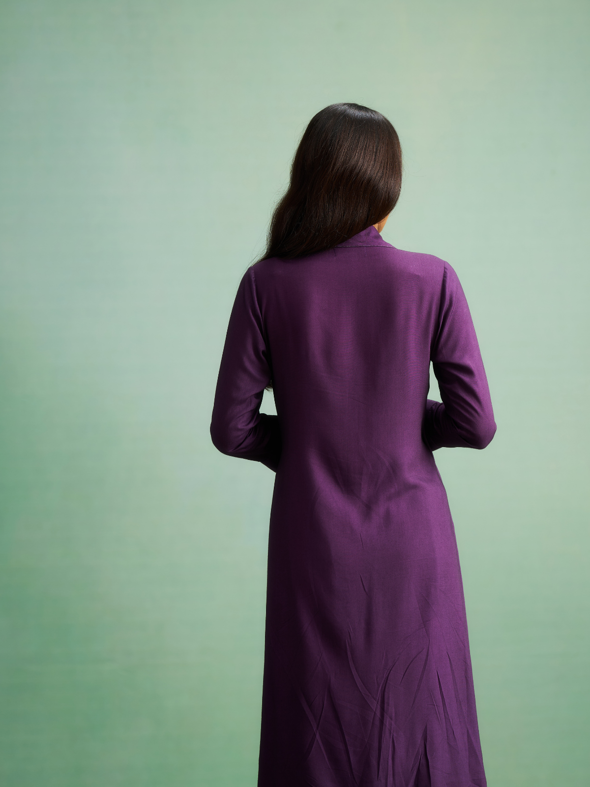 Lilac Overlap Kurta Set