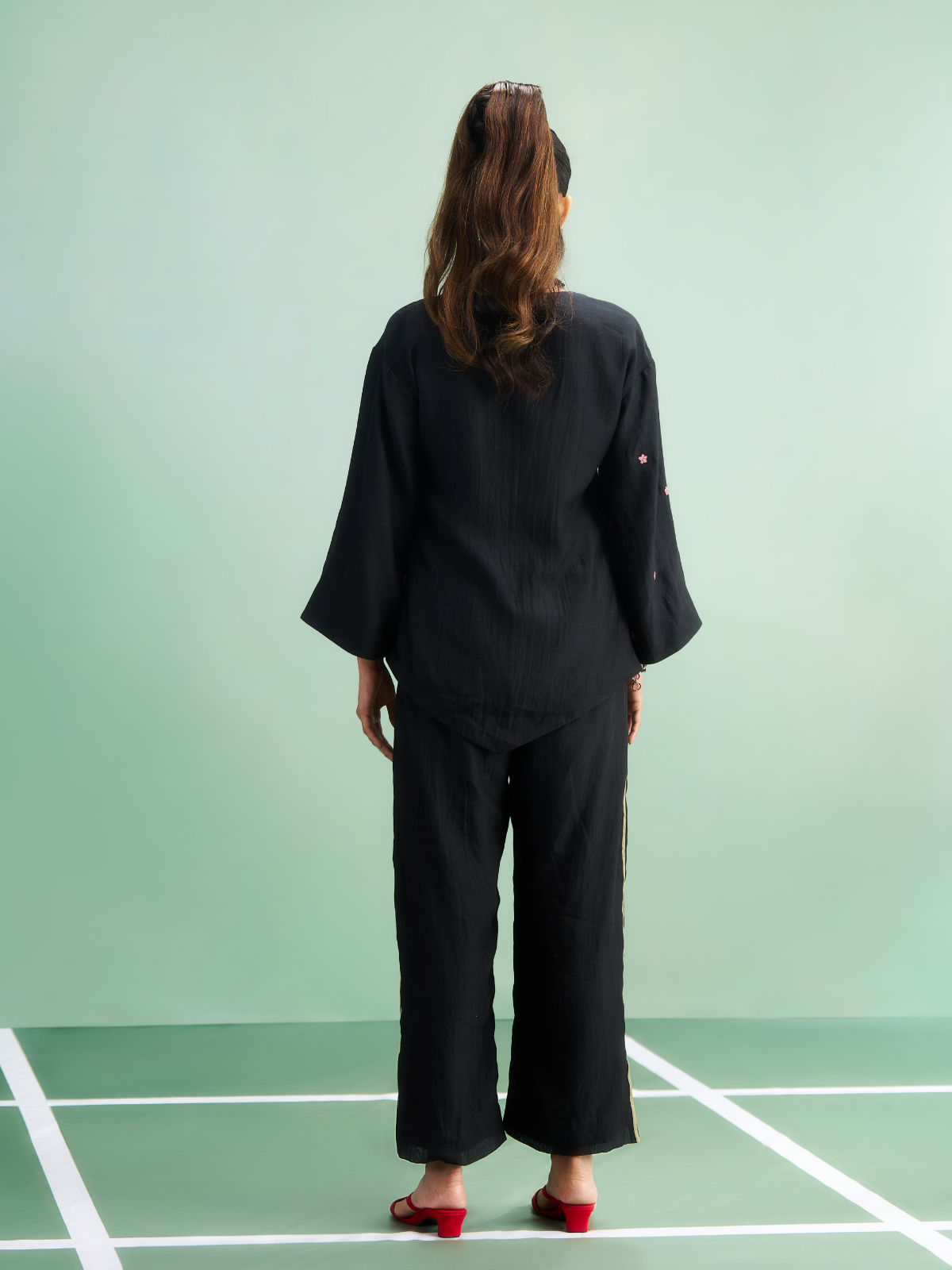 Black Rose Coord Set