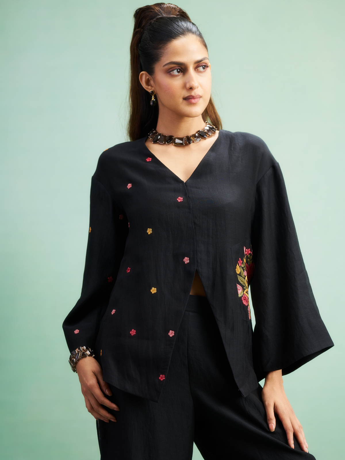 Black Rose Coord Set