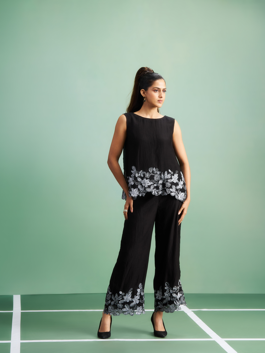 Black Tulip Coord Set