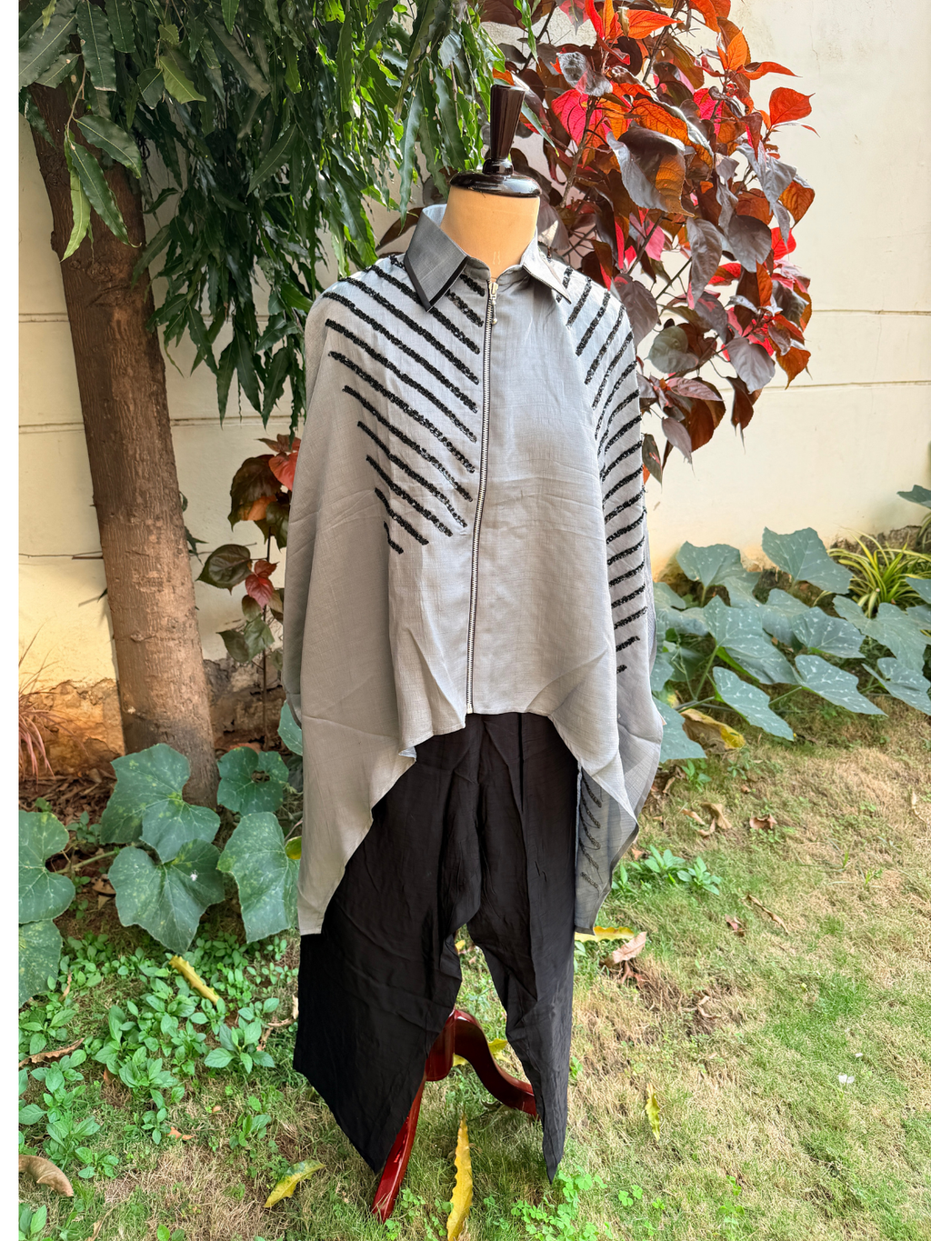 Grey Kaftan with Pants