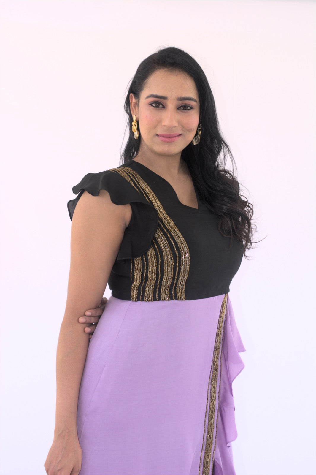 Yana - Purple Ombre Cut Dana Dress