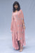 Asmita - Modal Satin Drape Dress With Cape
